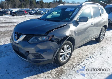 2016 Nissan Rogue Sv z USA, uszkodzony, nr VIN KNMAT2MV0GP650283